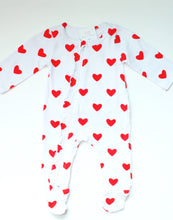 Load image into Gallery viewer, Valentine Footie Pajama
