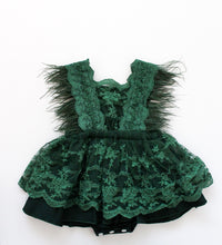 Load image into Gallery viewer, Celeste Feather Dress - Emerald
